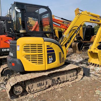 Cina Japan 5ton Used Komatsu Excavators Construction Tracked Used Komatsu Pc55 Excavator in vendita