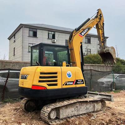 Cina Sy55 Sy55C Sany Used Excavators 5ton Used Mini Excavator Diggers in vendita