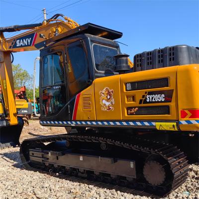 China High Force Used Sany Excavators Sy205 20Ton Crawler Excavator for sale