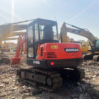 China DH55 Used Doosan Excavators 5.5ton Rubber Crawler Excavators Mini Digger Excavator 2nd for sale