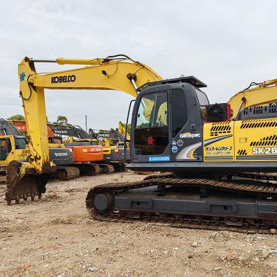 China 26Ton Track Second Hand Kobelco Excavators Sk260 2000rpm Cylinder Digger Excavator for sale