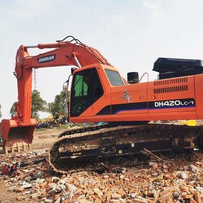 China Tracked Used Doosan Excavators DH420-7 Excavator 42Ton Heavy Earth Moving Machine for sale