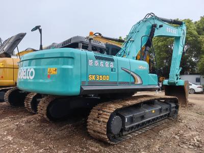 China Crawler Digger 35 T 36100kg Kobelco Sk350 Excavator Used Heavy Backhoe Equipment for sale