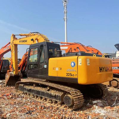 China Backhoe 225 Korean Used Hyundai Excavators Height 12500mm Used Small Excavator for sale