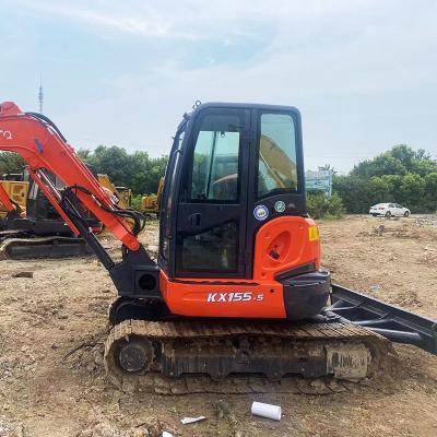 China KX155 Used Kubota Excavators Rubber Tracked Middle Second Hand Excavator Digger 48.3kw for sale