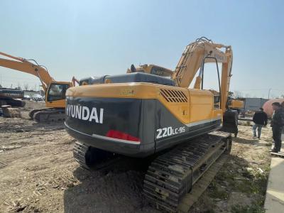 China Korean 22ton Used Hyundai Excavators 220 Heavy Hydraulic Backhoe 2nd Hand Diggers for sale