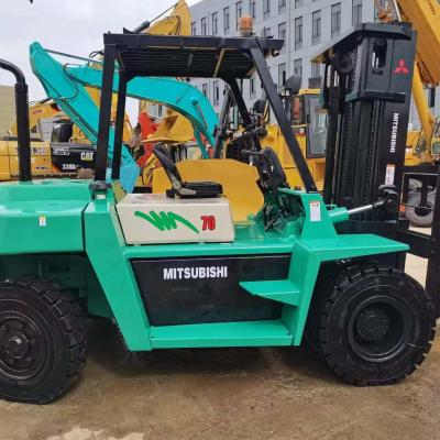 China Mitsubishi FD70 Gebruikte vorklift 7 ton Japanse dieselmotor Lift truck machines Te koop