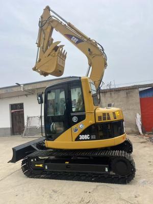 China 8 Ton Cat Used Backhoe Crawler Excavators CAT 308C Second Hand Diggers With 0.28m3 for sale