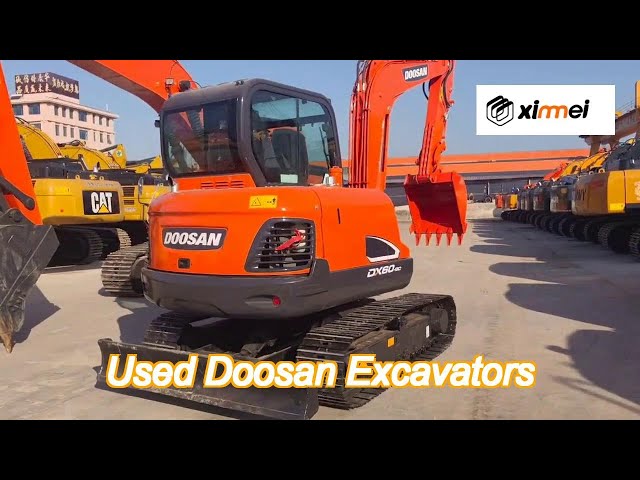 original brand doosan used dx60 mini excavator 6ton  crawler digger for construction