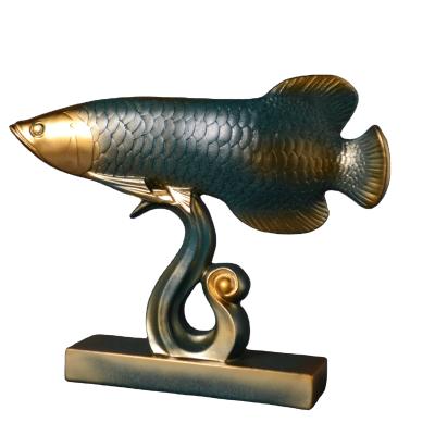 China World Resin Opens Lucky Fish Goldfish Mascot Home Custom Desk Decoration for sale