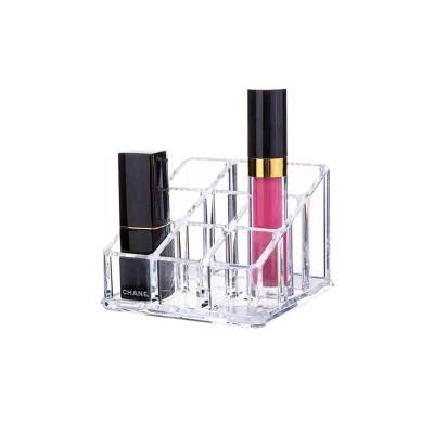 China 2021 Viable Best Selling PS Lipstick Organizer Cosmetic Storage Box Lipstick Holder Cosmetic Stand for sale