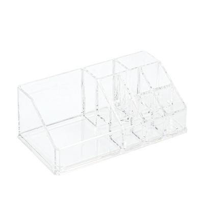 China Women Viable Transparent Cosmetic Rack Storage Box Lipstick Desktop Holder for sale