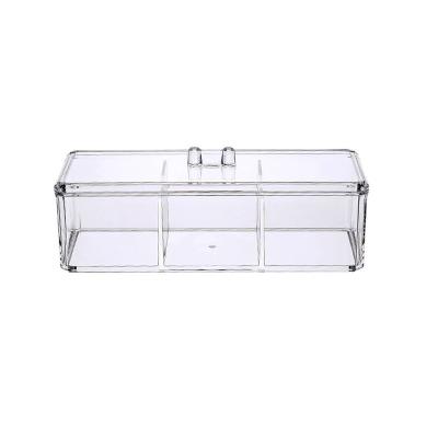 China Multifunctional Plastic Transparent Cosmetic Storage Box Jewelry Holder Morden Bedroom Makeup Drawer Large Capacity Drawer for sale