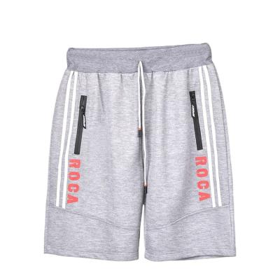 China High Quality Breathable Comfortable Men's Sports Custom Made Athleisure Gray Embroidered Patch Logo Jogger Shorts for sale