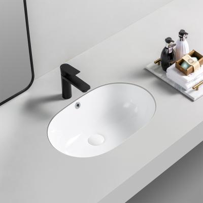 China Modern Popular Modern Home Hotel Porcelain Sink Ceramic Style Undermount Hand Wash Basin Sink for sale