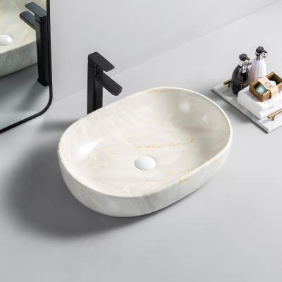 China Hot Sale Modern High Quality Modern Marble Basin Table Top Support ODM OEM Art Basin for sale