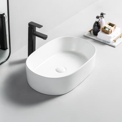 China High Quality Modern Modern Style No Hole OEM ODM Ceramic Bathroom Vessel Hand Sink for sale