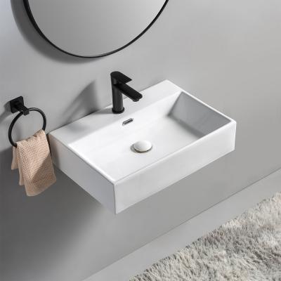 China Modern Popular Factory Direct Sale Shampoo Lavabo Sink Wall-hung Ceramic Bathroom Sink for sale