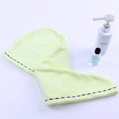 China OEM Viable Wholesale Shower Curly Twist Turban Microfiber Dry Hair Wrap Towel Drying Ultra Absorbent Bath Hat Long Thick for sale