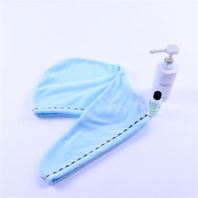 China Ladies Bathing Drying Hat Towel Head Wrap Cap Drying Towel Microfiber Hair Viable Shower Hat for sale