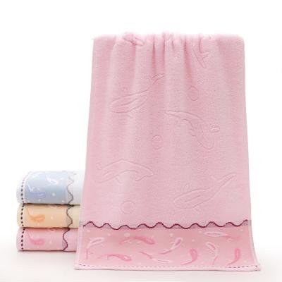 China QUICK DRY Custom Towel Soft Absorbent 100% Cotton High Quality Towels Set Bath Towels For Bathroom for sale