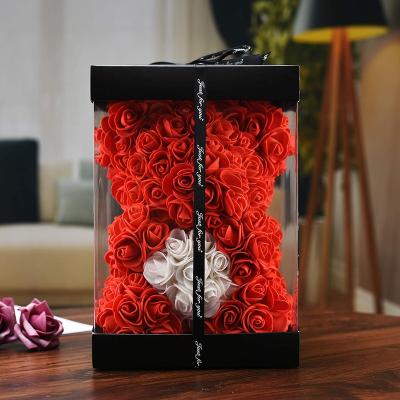 China Popular And High Quality Dropshipping Gift Rose Bear For Valentine Gifts From Wholesale Foam/pe for sale