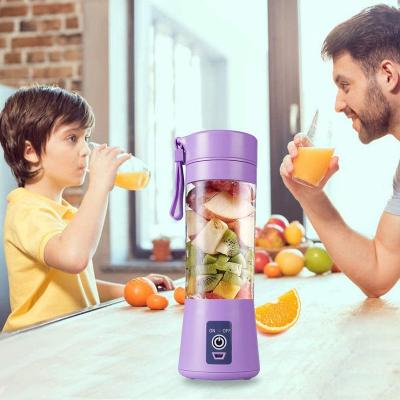 China Dropshipping 400ml Household Portable Refillable Blade Lemon Vegetable Juicer 6 Mini Juice Cup Fruit Smoothie Squeezer for sale