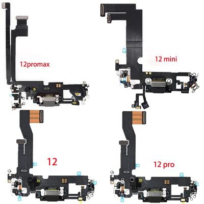 China Pro 12 Max Charging Mini Audio Ribbon Replacement Microphone Flex Cable For iPhone 12 Left Connector USB Dock Flex Cable For pro for sale