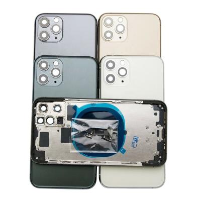 China Glass Housing For iPhone 11/11Pro/11 Pro Max Back Glass Battery Cover Middle View Chassis Housings Assembly Replacement for sale