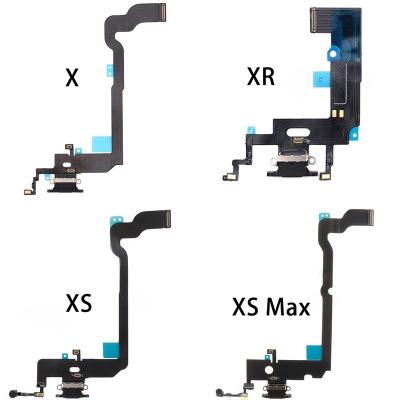 China Max Charging iPhone X XR Xs Xs X XR Max Charger Plug Headphone Audio Jack With Microphone For Left iPhone Flex Cable For Max USB Dock Connector for sale