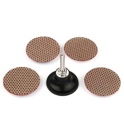 China Z-lion high efficiency 2inch high quality Diamond Roll Lock Polishing Disc with holder for sale