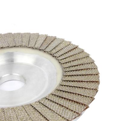 China High Efficiency Z-lion Shinning Dot Pattern Alum Basied Flap Wheel for sale