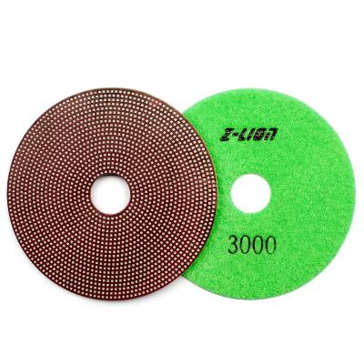 China High Yield Z-LION 3pcs 4inch Cheap Diamond Electroplated Pads for Glass Polish for sale