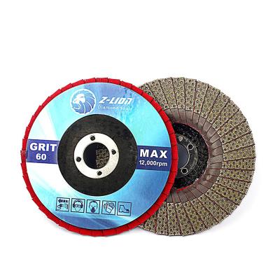 China Stone Link Diamond Flap Disc For Polishing and Resin Grinding for sale