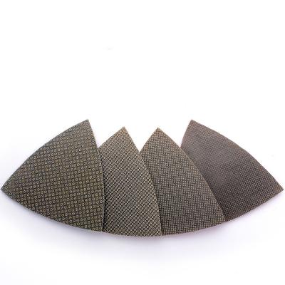 China High Efficiency Triangle-plated Polish Flexible Metal Wet Pad for sale