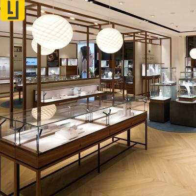 China Dismountable and Environmental Friendly Modern Wooden Fashion Jewelry Store Furniture Display Showcase for Shop Interior Design for sale