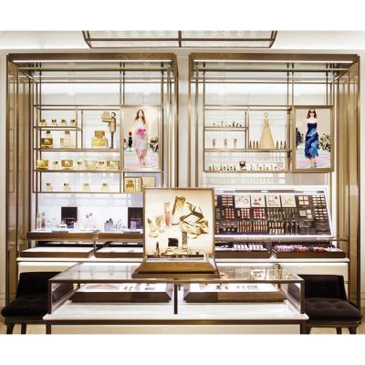 China Morden Quick Custom Perfume Shop Fittings Show Rack For Cosmetic Shop Interior Design for sale