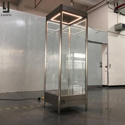 China High standard removable and environmental friendly museum glass display case customized for museum decoration for sale