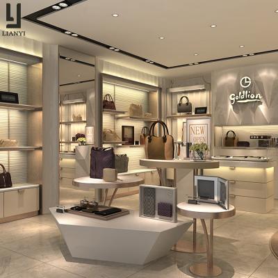 China Fashion Retail Store Display Furniture Design Luxury Handbag Display Stands for sale