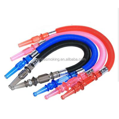 China Hookah Smoking Hose Extension Hookah Shisha Hose Plastic Soft Flexible Hookah Hose for sale