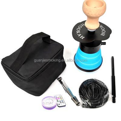 China High Quality Premium Portable Shisha Hookah Shisha Smoking Aluminum Alloy With Bag for sale