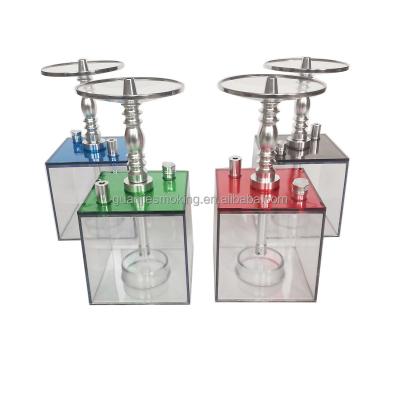 China Shisha LED Hookah Acrylic Shisha Hookah Fancy Smoking Plastic Shisha for sale