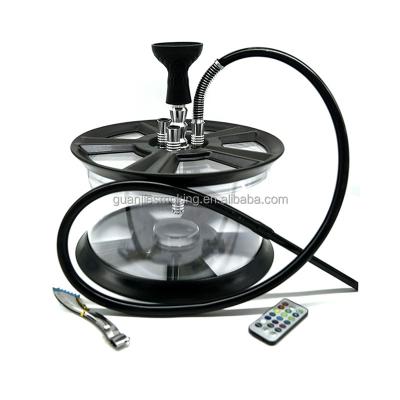 China Shisha LED Car Tire Hookah Acrylic Hookah Fancy Smoking Plastic Shisha for sale