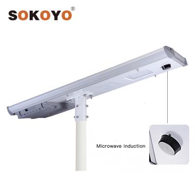 China ROAD SOKOYO new outdoor waterproof hot sale style motion sensor ip66 solar panel lighting system for sale