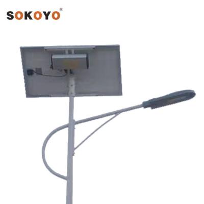 China ROAD SOKOYO 12v split die cast 30 watt outdoor solar led street light with pole for sale