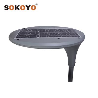 China SOKOYO ROAD factory price solar panel integrated solar lamp with battery for sale