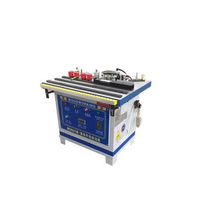 China Manual melamine fumiture surface paper KM507 woodworking machinery edge banding machine for sale for sale