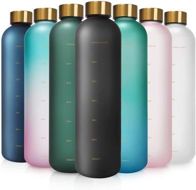 China Wholesale 1000ml Viable Tritan Water Bottles Frosted Drinking Water Bottle for sale