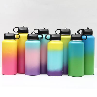 China Factory 32oz 40oz Double Wall BPA FREE SAMPLE Logo Vacuum Flasks Gym Stainless Steel PORTABLE Custom Sports Insulated Water Bottles for sale