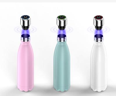 China PORTABLE Ready To Ship 500ml UV Light Self Cleaning Vacuum Insulated Smart Water Bottle With Lid Temperature Display Reminder For Drinking for sale